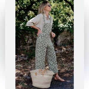 Zara Olive Floral Romper